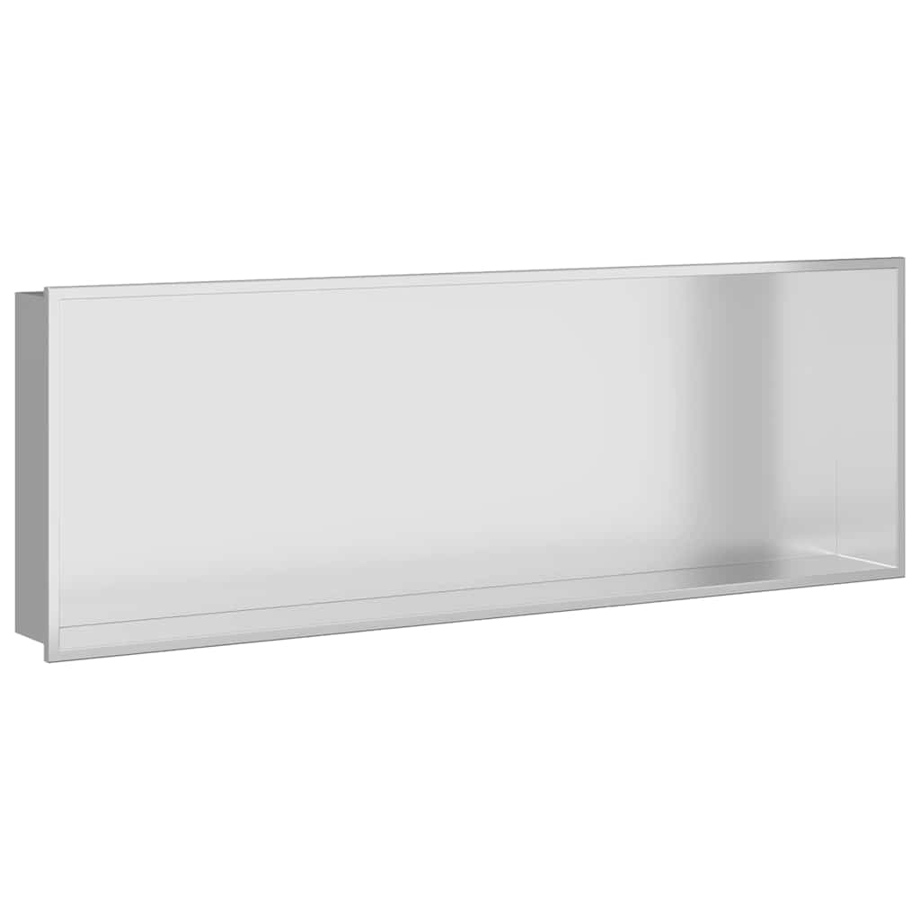 vidaXL Shower Niche Silver 90 x 30 x 9.5 cm Stainless Steel
