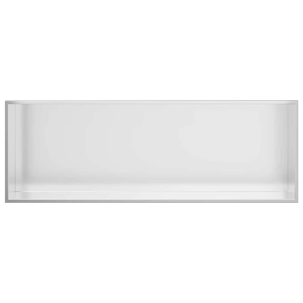 vidaXL Shower Niche Silver 90 x 30 x 9.5 cm Stainless Steel