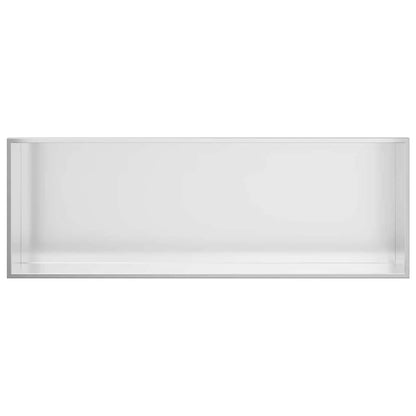 vidaXL Shower Niche Silver 90 x 30 x 9.5 cm Stainless Steel