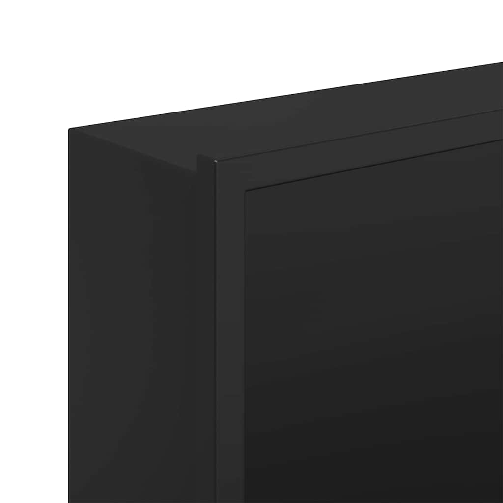 vidaXL Shower Niche Black 92 x 32 x 10 cm Stainless Steel