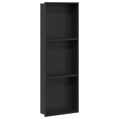 vidaXL Shower Niche Black 92 x 32 x 10 cm Stainless Steel