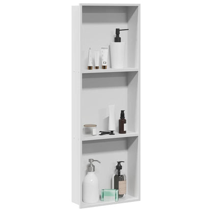 vidaXL Shower Niche White 90 x 30 x 9.5 cm Stainless Steel