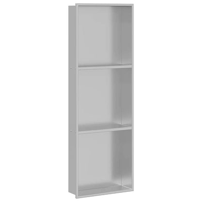 vidaXL Shower Niche Silver 90 x 30 x 9.5 cm Stainless Steel