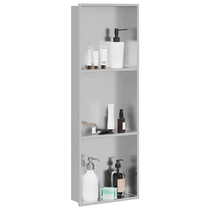 vidaXL Shower Niche Silver 90 x 30 x 9.5 cm Stainless Steel