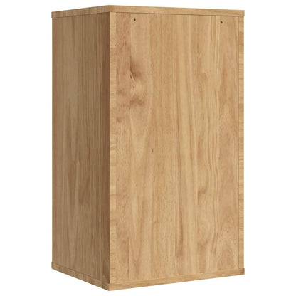 vidaXL Bathroom Wall Cabinet with Door FLORO Wax Brown 35 x 30 x 60 cm