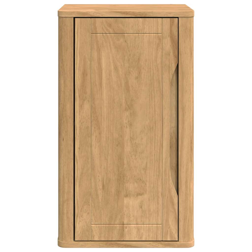 vidaXL Bathroom Wall Cabinet with Door FLORO Wax Brown 35 x 30 x 60 cm