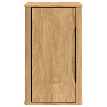 vidaXL Bathroom Wall Cabinet with Door FLORO Wax Brown 35 x 30 x 60 cm