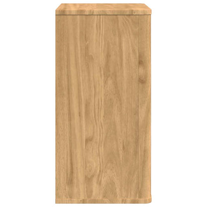 vidaXL Bathroom Wall Cabinet with Door FLORO Wax Brown 35 x 30 x 60 cm