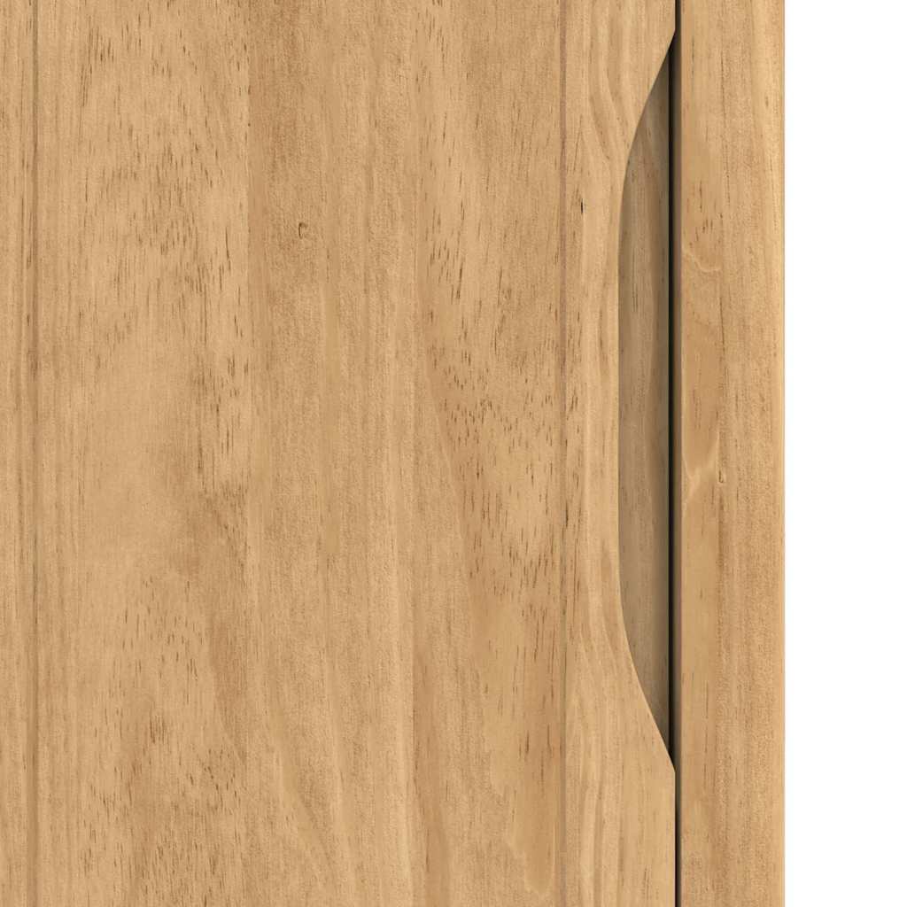 vidaXL Bathroom Cabinet with Drawer FLORO Wax Brown 35 x 30 x 90 cm