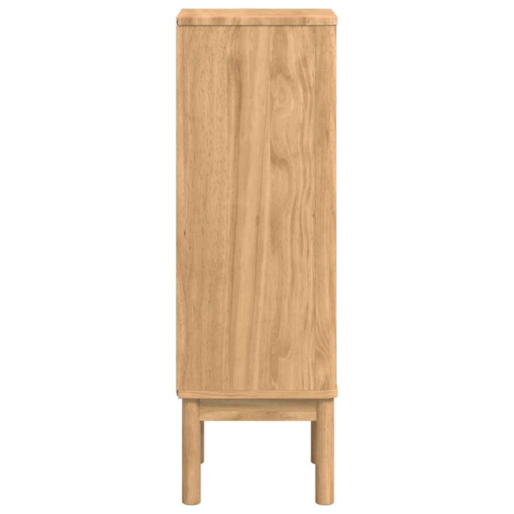 vidaXL Bathroom Cabinet with Drawer FLORO Wax Brown 35 x 30 x 90 cm
