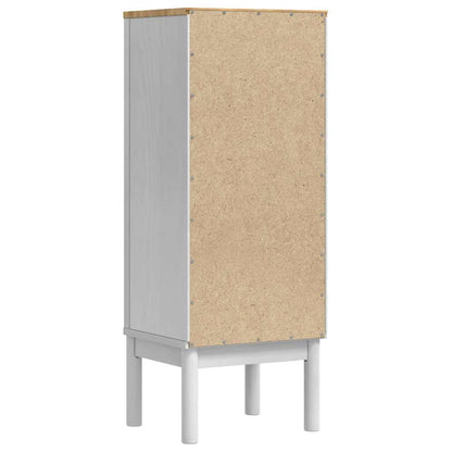 vidaXL Bathroom Cabinet FLORO White 35 x 30 x 90 cm Solid Pine Wood