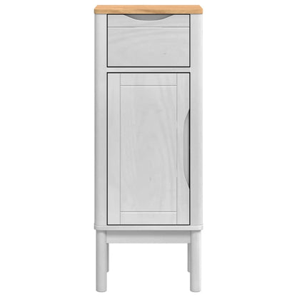 vidaXL Bathroom Cabinet FLORO White 35 x 30 x 90 cm Solid Pine Wood