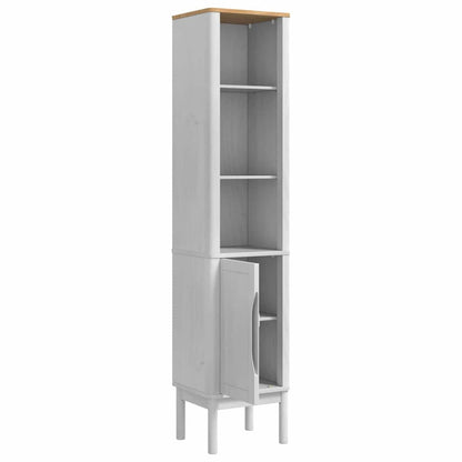 vidaXL Bathroom Tall Cabinet with Shelf FLORO White 35 x 30 x 160 cm
