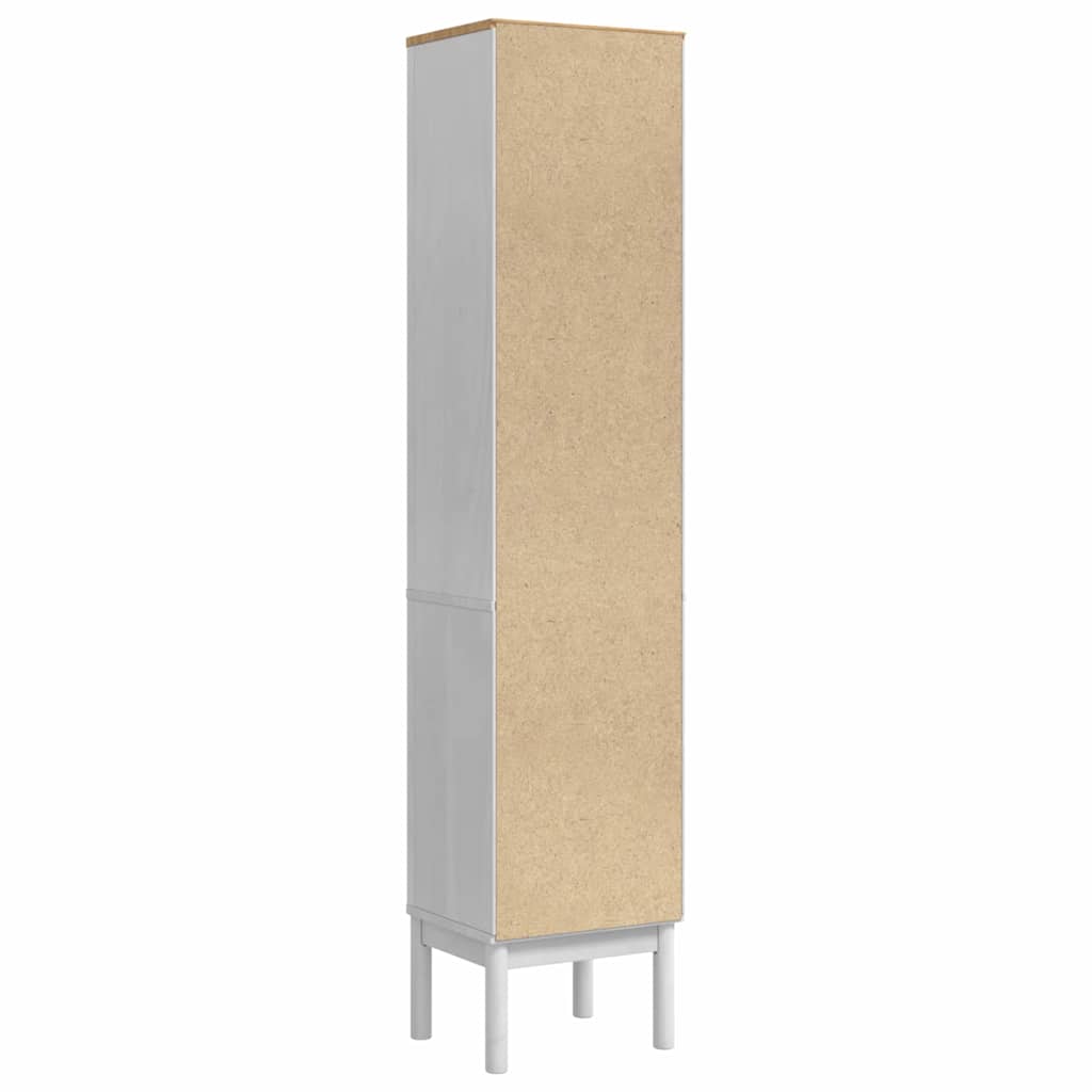 vidaXL Bathroom Tall Cabinet with Shelf FLORO White 35 x 30 x 160 cm