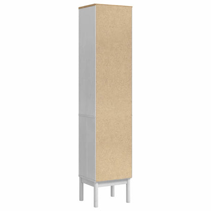 vidaXL Bathroom Tall Cabinet with Shelf FLORO White 35 x 30 x 160 cm