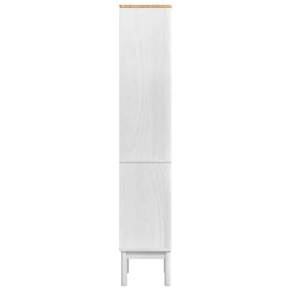 vidaXL Bathroom Tall Cabinet with Shelf FLORO White 35 x 30 x 160 cm