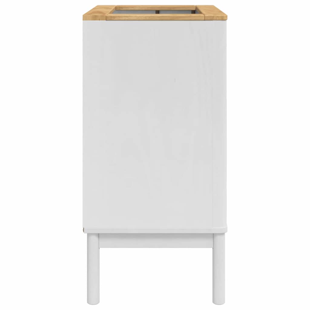 vidaXL Bathroom Sink Cabinet with Shelf FLORO White 60 x 40 x 80 cm
