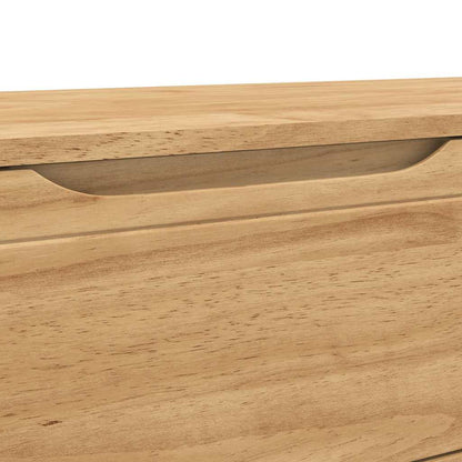 vidaXL Hallway Bench FLORO Wax Brown 115 x 40 x 45 cm Solid Pine Wood