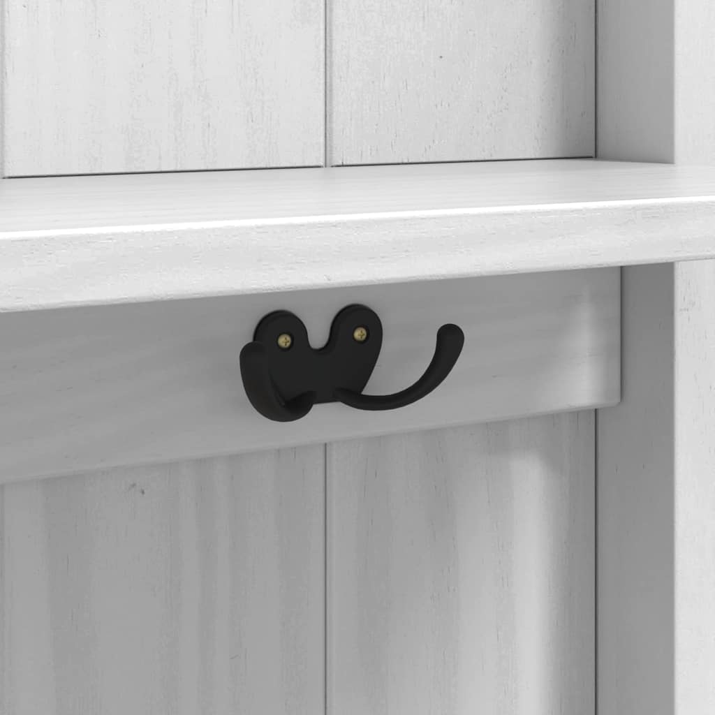 vidaXL Hallway Cabinet FLORO White 50 x 40 x 158 cm Solid Pine Wood