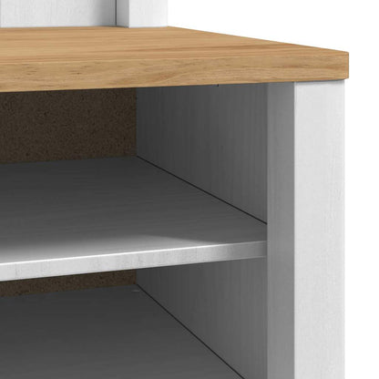 vidaXL Hallway Cabinet FLORO White 50 x 40 x 158 cm Solid Pine Wood