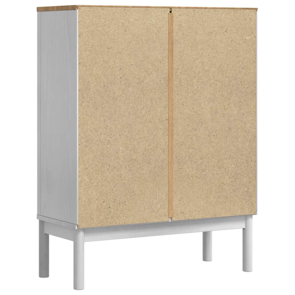vidaXL Sideboard FLORO White 70 x 30 x 70.5 cm Solid Pine Wood