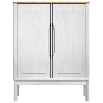 vidaXL Sideboard FLORO White 70 x 30 x 70.5 cm Solid Pine Wood