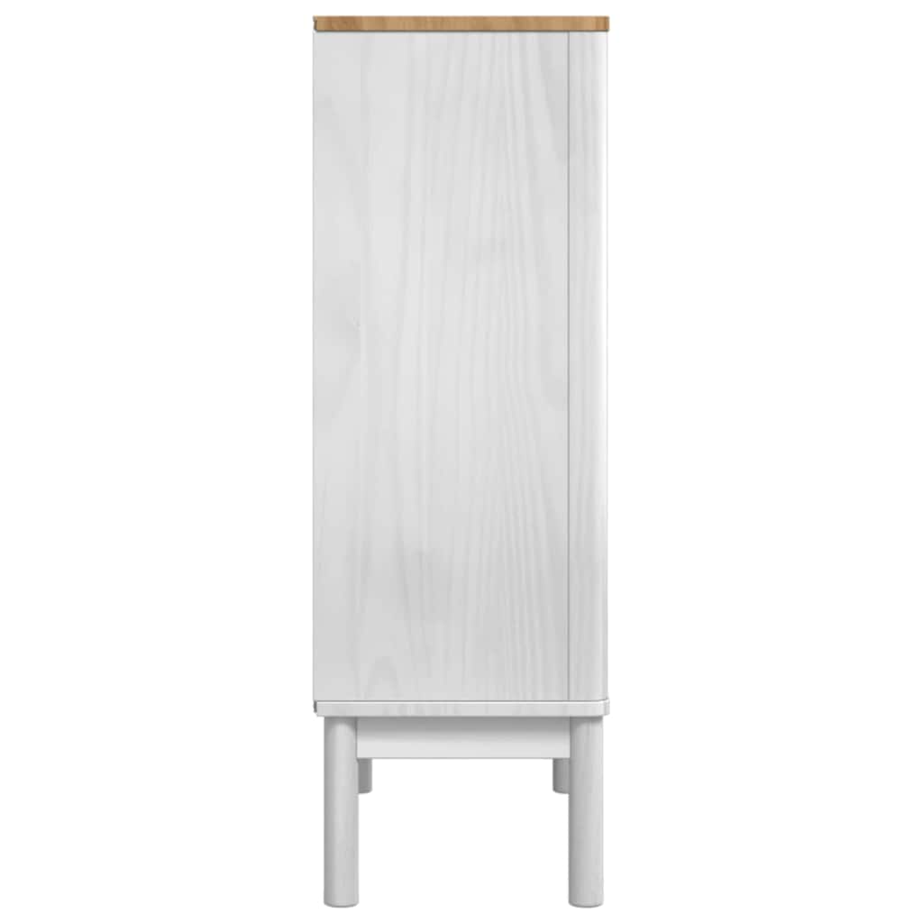 vidaXL Sideboard FLORO White 70 x 30 x 70.5 cm Solid Pine Wood