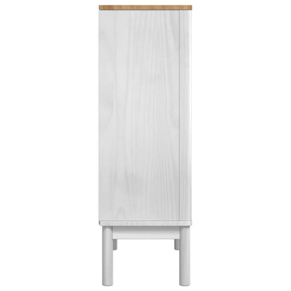 vidaXL Sideboard FLORO White 70 x 30 x 70.5 cm Solid Pine Wood