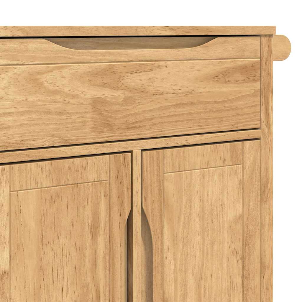 vidaXL Kitchen Trolley FLORO Wax Brown 72.5 x 45 x 80 cm