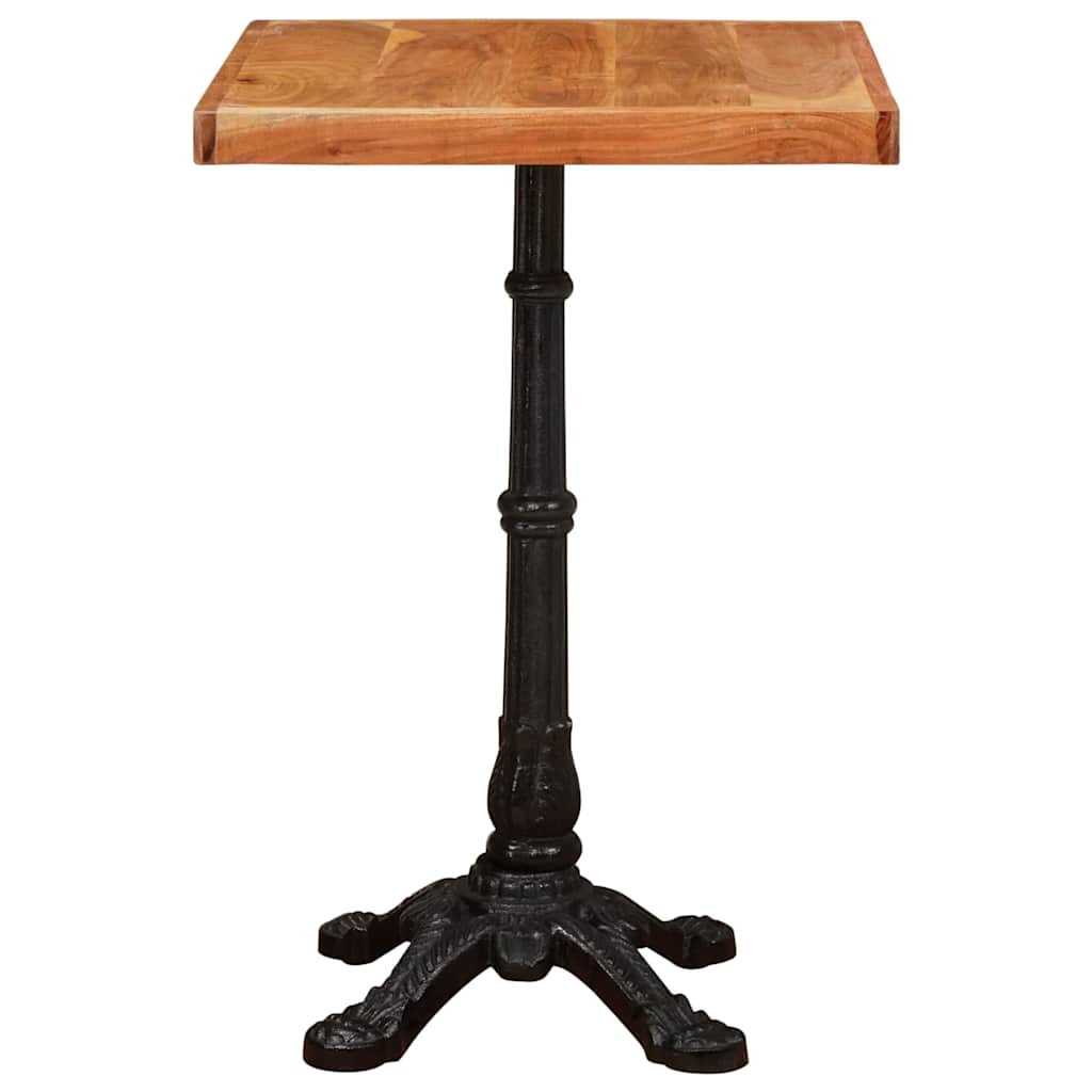 vidaXL Bistro Table Brown 50 x 50 x 76 cm Solid Acacia Wood