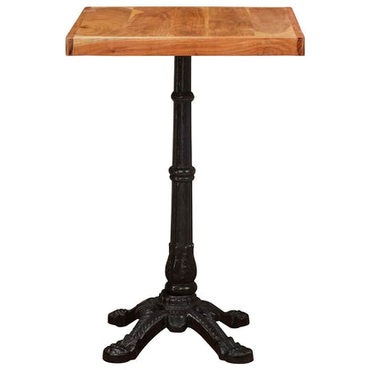vidaXL Bistro Table Brown 50 x 50 x 76 cm Solid Acacia Wood