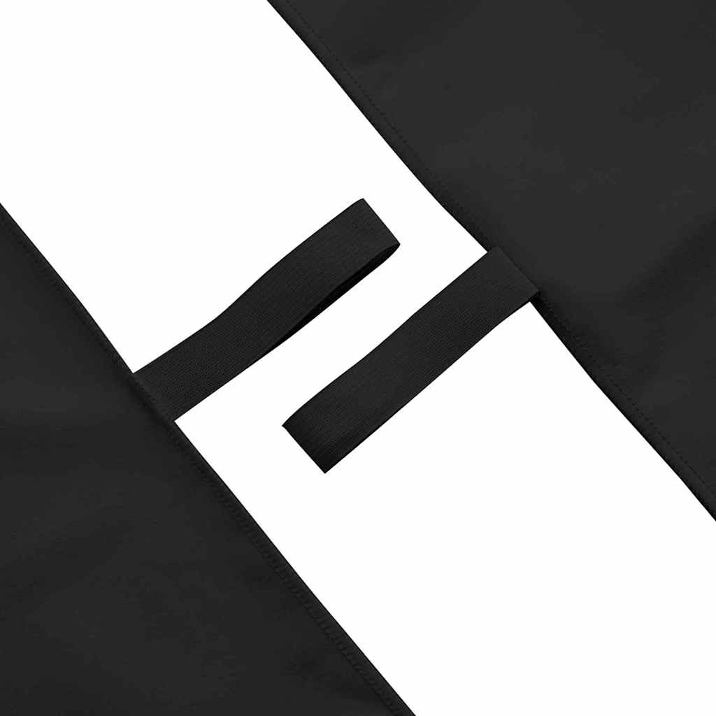 vidaXL Sports Towels 2 pcs Black 140 x 70 cm Polyester and polyamide