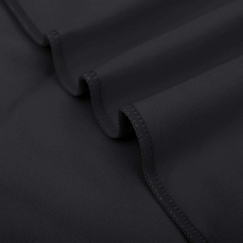 vidaXL Sports Towels 2 pcs Black 140 x 70 cm Polyester and polyamide