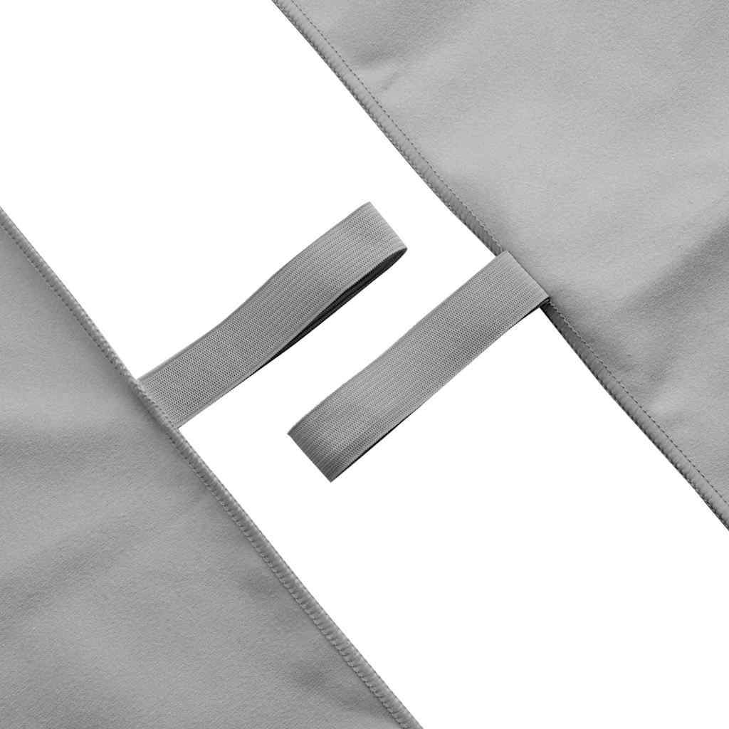 vidaXL Sports Towels 2 pcs Dark grey 140 x 70 cm