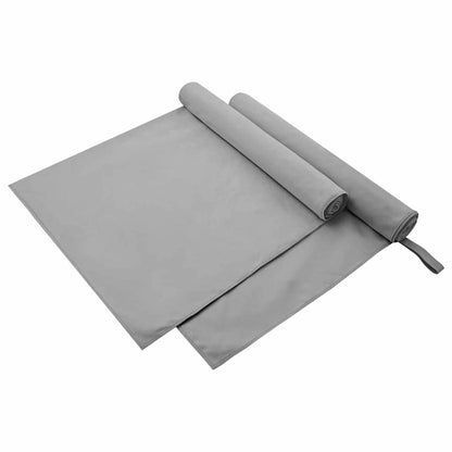 vidaXL Sports Towels 2 pcs Dark Grey 90 x 180 cm