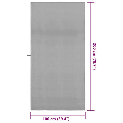 vidaXL Sports Towels 2 pcs Dark grey 200 x 100 cm