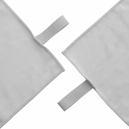 vidaXL Sports Towels 2 pcs Grey 50 x 30 cm Polyester and polyamide