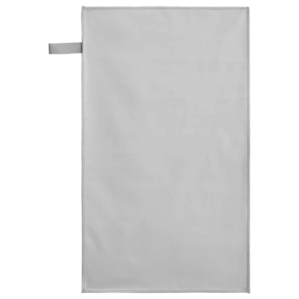 vidaXL Sports Towels 2 pcs Grey 50 x 30 cm Polyester and polyamide