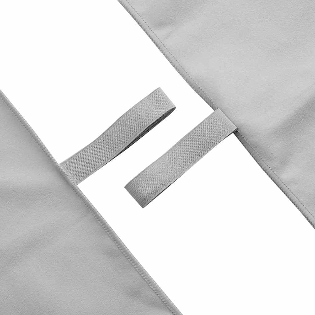 vidaXL Sports Towels 2 pcs Grey 140 x 70 cm Polyester and polyamide