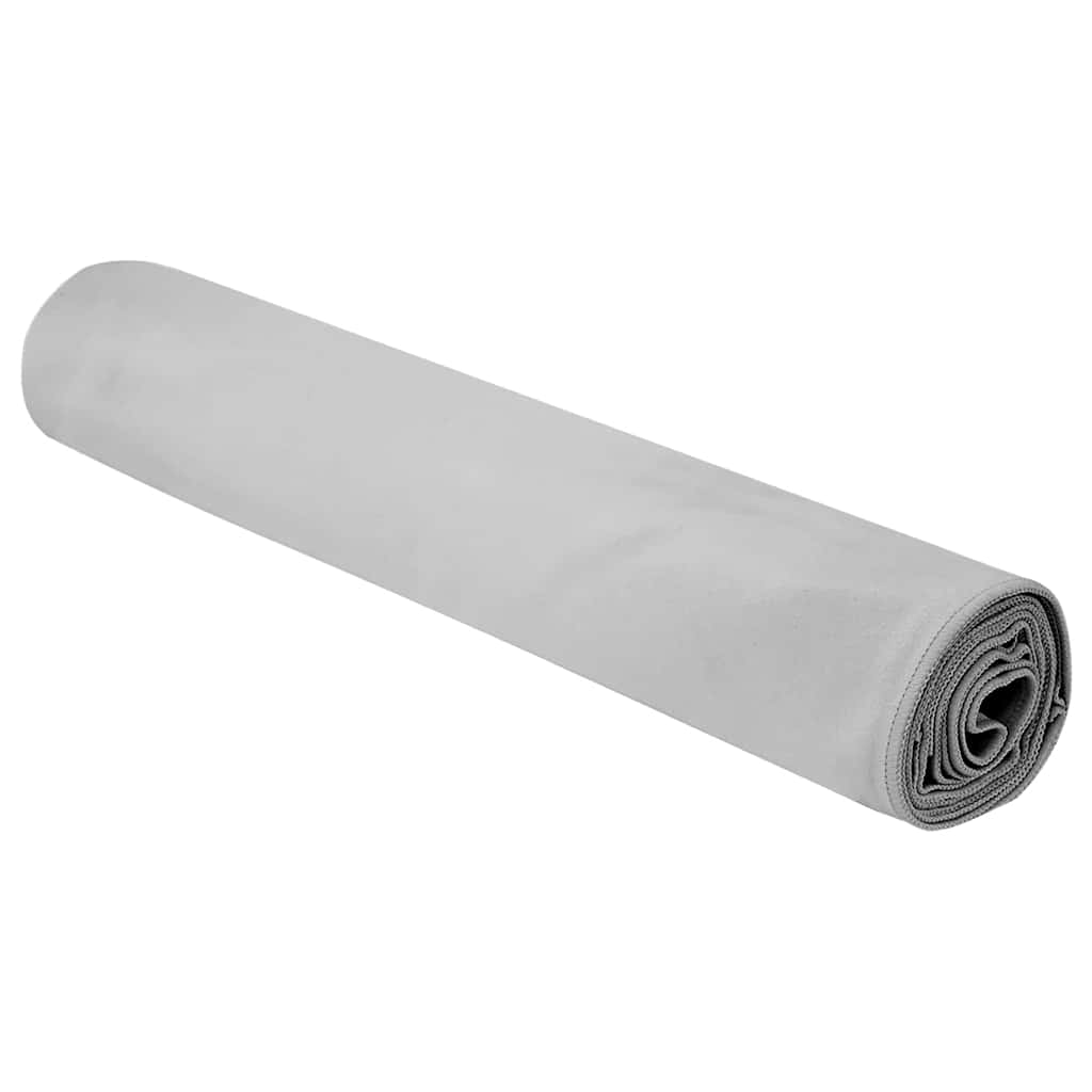 vidaXL Sports Towels 2 pcs Grey 180 x 90 cm Polyester and polyamide