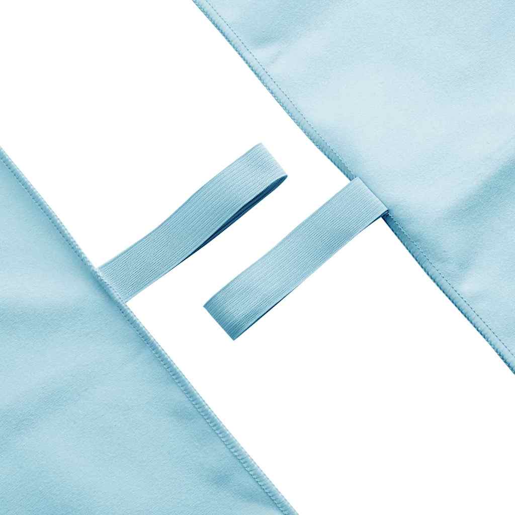 vidaXL Sports Towels 2 pcs Blue 200 x 100 cm Polyester and polyamide