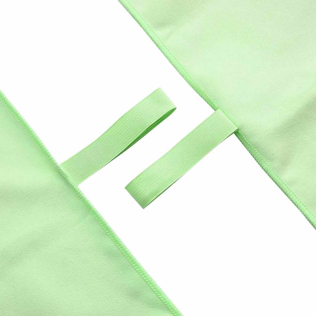 vidaXL Sports Towels 2 pcs Green 100 x 50 cm Polyester and polyamide