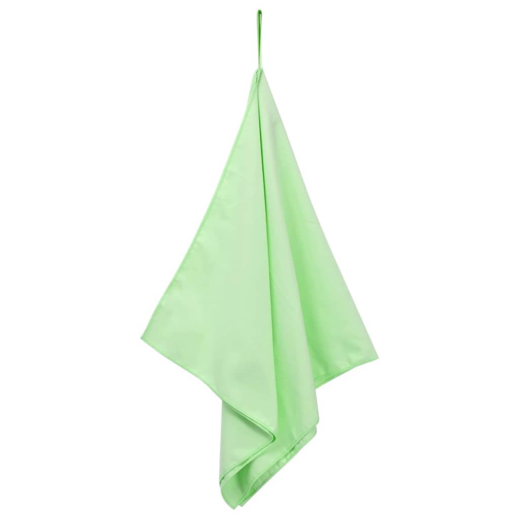 vidaXL Sports Towels 2 pcs Green 100 x 50 cm Polyester and polyamide