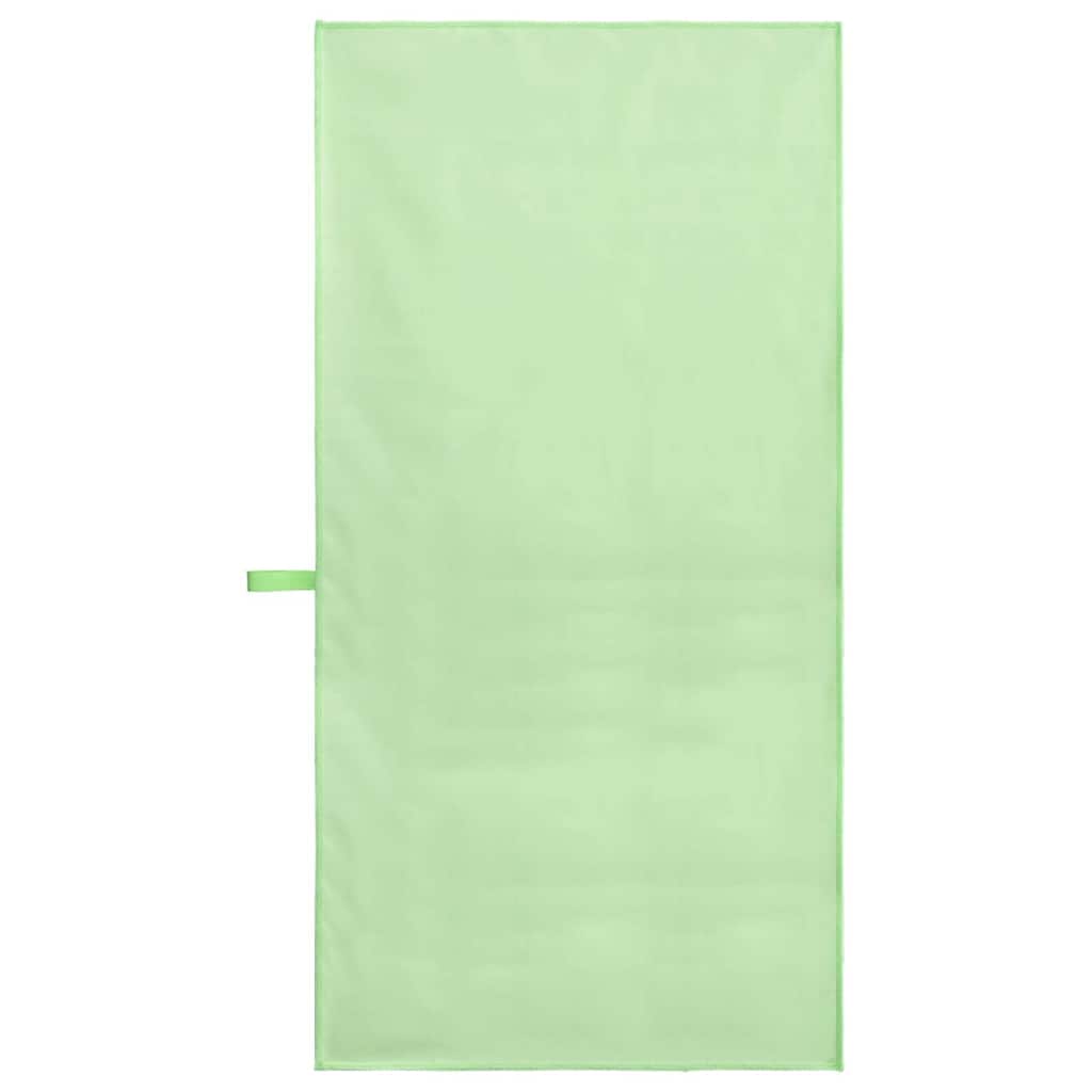 vidaXL Sports Towels 2 pcs Green 100 x 50 cm Polyester and polyamide
