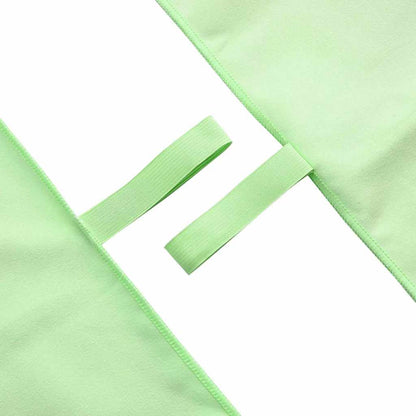 vidaXL Sports Towels 2 pcs Green 180 x 90 cm Polyester and polyamide