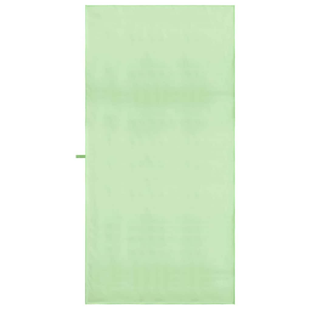 vidaXL Sports Towels 2 pcs Green 180 x 90 cm Polyester and polyamide