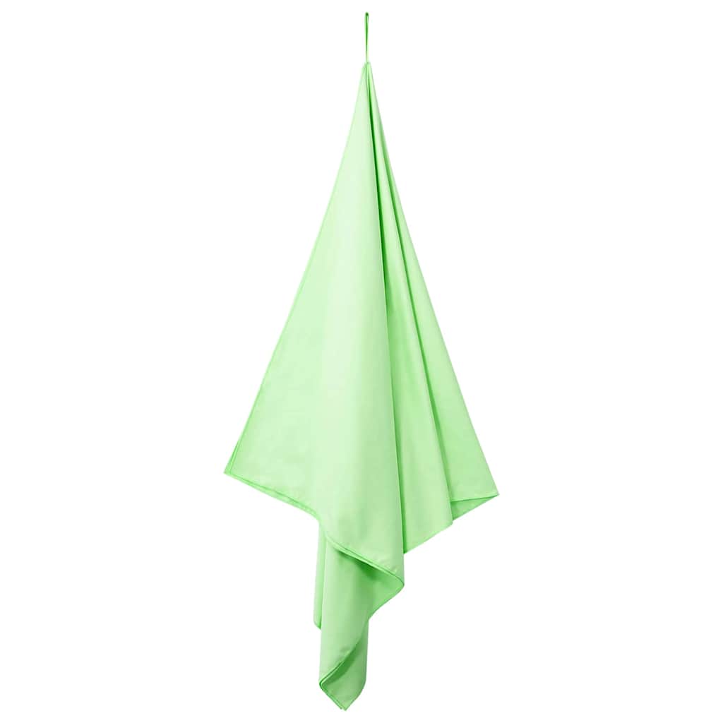 vidaXL Sports Towels 2 pcs Green 200 x 100 cm Polyester and polyamide