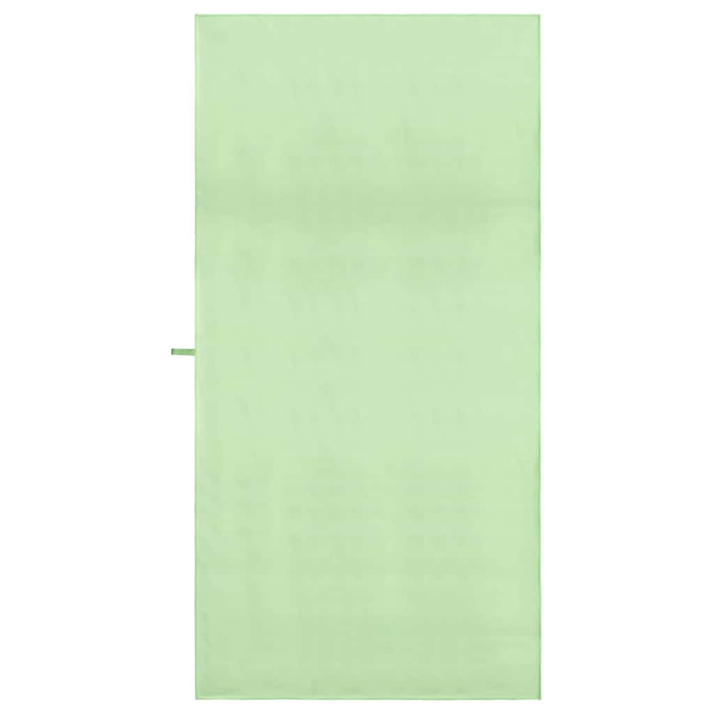 vidaXL Sports Towels 2 pcs Green 200 x 100 cm Polyester and polyamide
