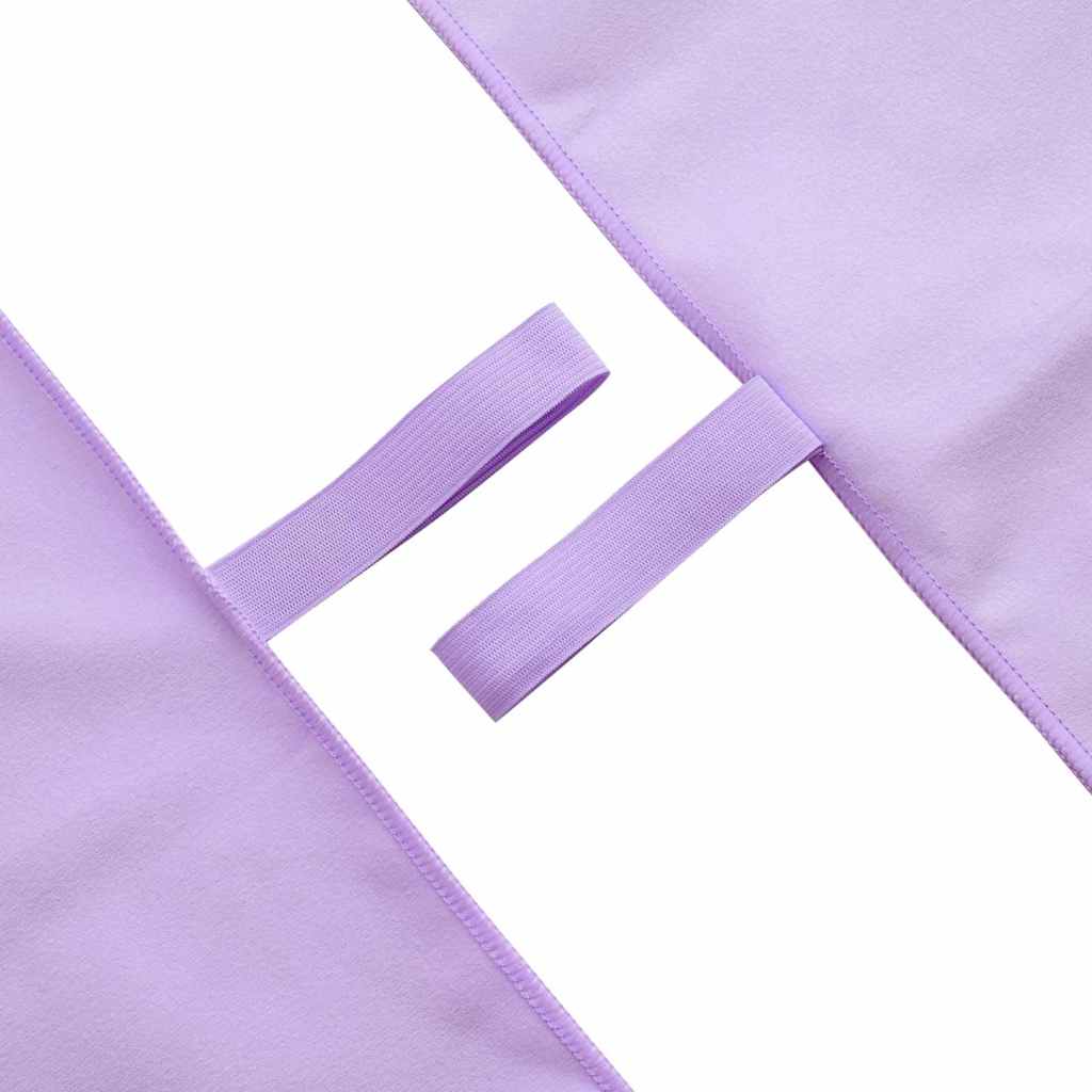 vidaXL Sports Towels 2 pcs Purple 100 x 50 cm Polyester and polyamide