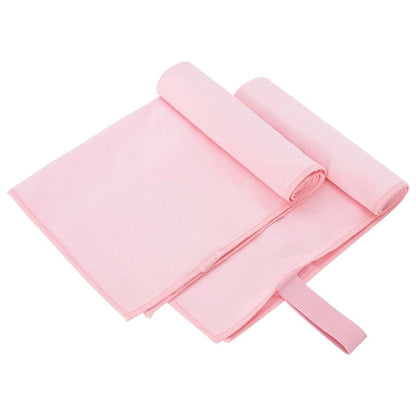vidaXL Sports Towels 2 pcs Pink 50 x 30 cm Polyester and polyamide